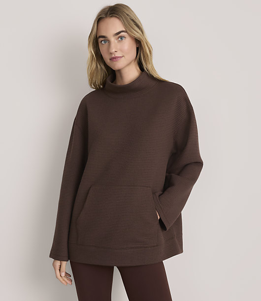 Petite Lou & Grey Waffle Pocket Tunic Top