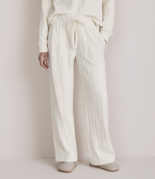 Lou & Grey Cable Chenille Straight Leg Pants