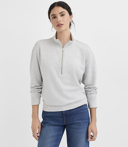 Sparkle Half Zip Sweatshirt