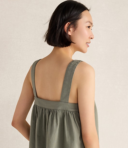Haven Well Within Organic Cotton Linen Square Neck Top