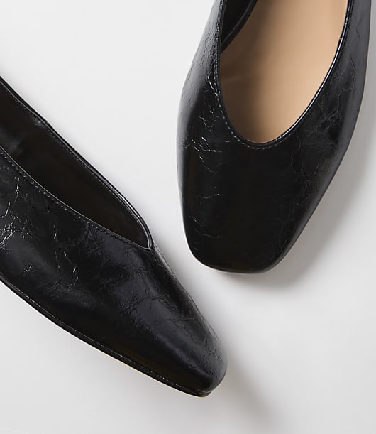 High Vamp Ballet Flats