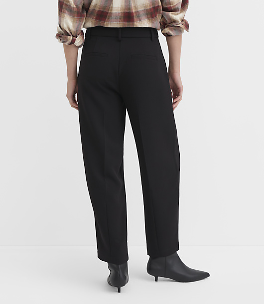 Barrel Pants in Textured Crepe