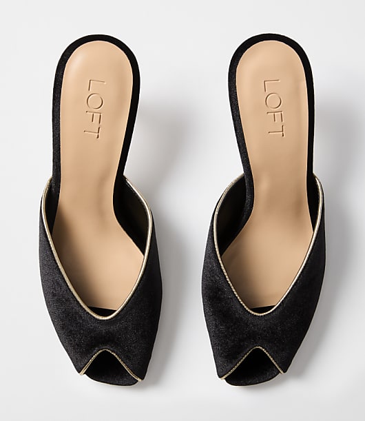 Peep Toe Mules