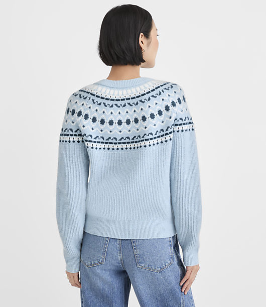 Fair Isle Ribbed Sweater