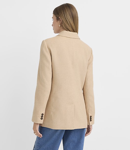 Petite Herringbone Modern Blazer