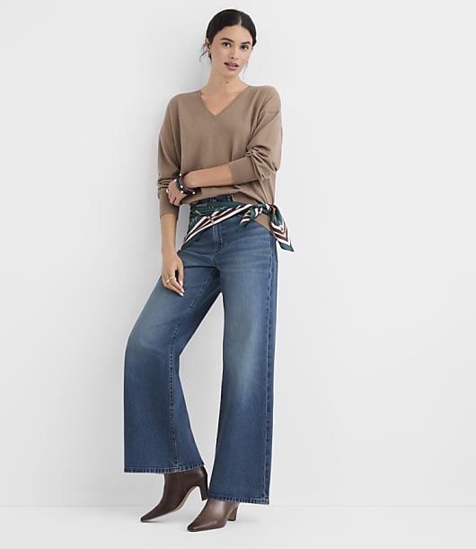 V-Neck Relaxed Everyday Sweater