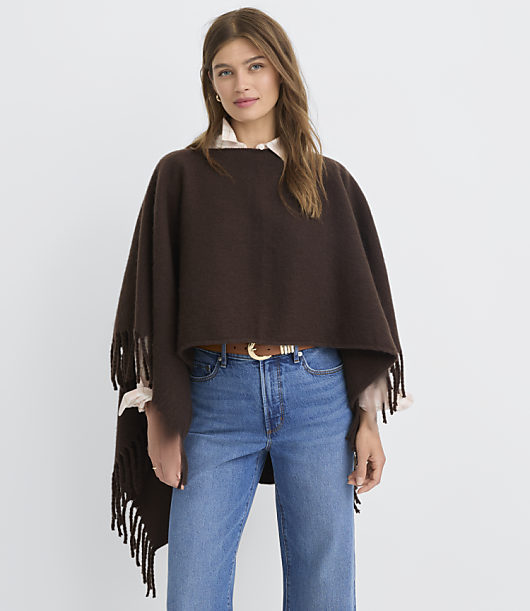 Modern Fringe Poncho