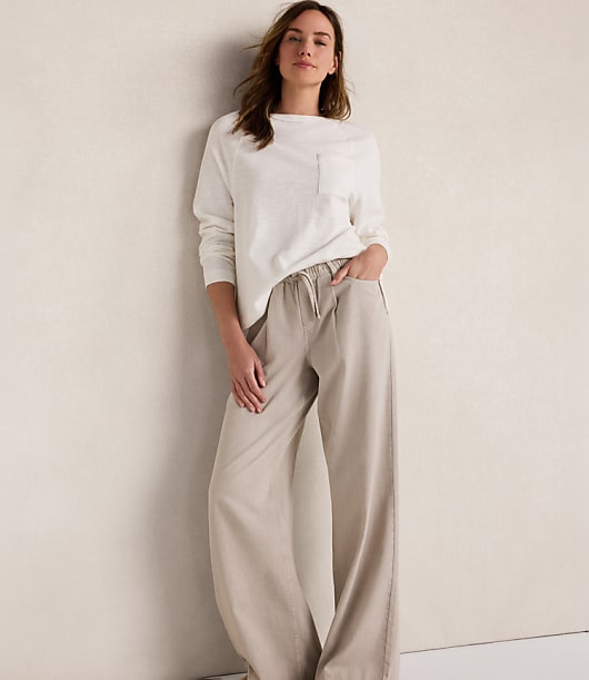 Haven Well Within Cotton Slub Jersey Raglan Top