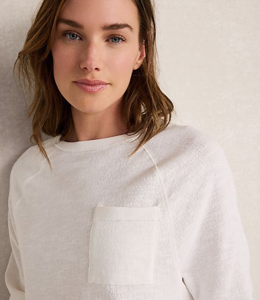 Haven Well Within Cotton Slub Jersey Raglan Top