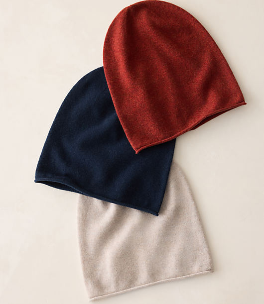 HWW CASHMERE JERSEY BEANIE