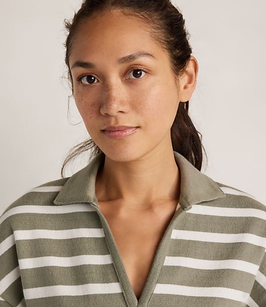 Haven Well Within Garment-Dyed Organic Cotton Jersey Johnny Collar Top