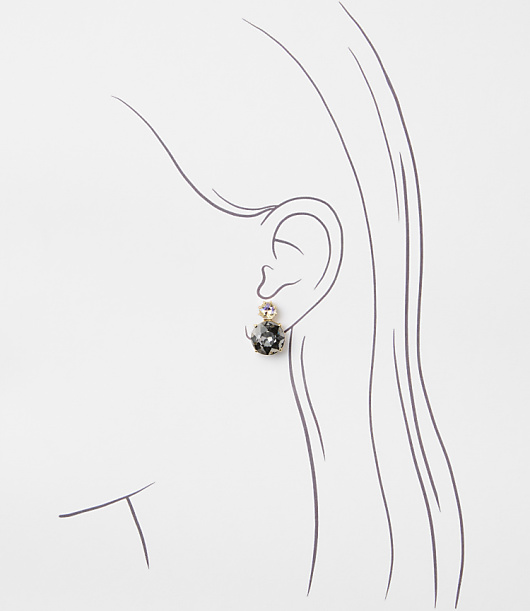 Double Sparkle Stud Earrings