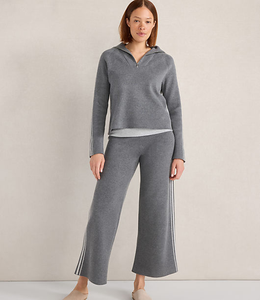 Haven Well Within Side Stripe Zipper Cardigan