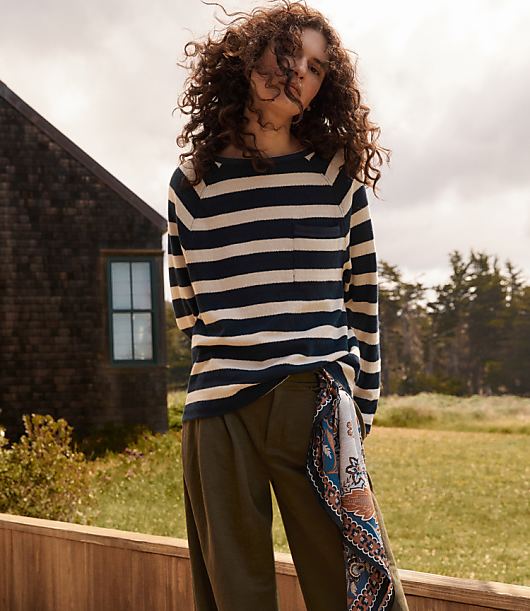 Haven Well Within Cotton Slub Jersey Raglan Top