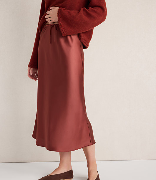 Haven Well Within Flowy Drawstring Midi Skirt