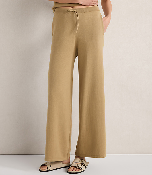 Haven Well Within Organic Cotton Jersey Wide Leg Pants