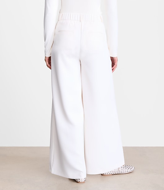 LOFT Versa Crepe Drape Palazzo Pant