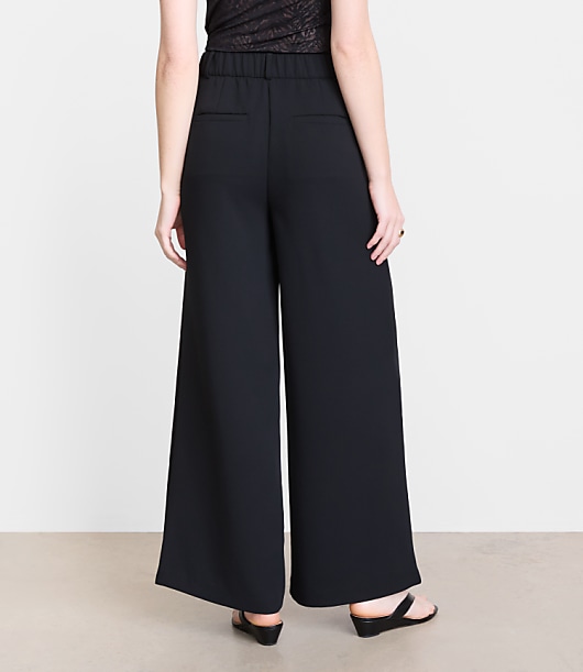LOFT Versa Crepe Drape Palazzo Pant