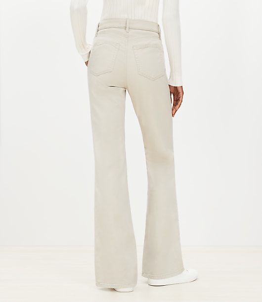Utility Pocket High Rise Slim Flare Pants