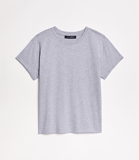LOFT Versa Relaxed Jersey Crew Tee