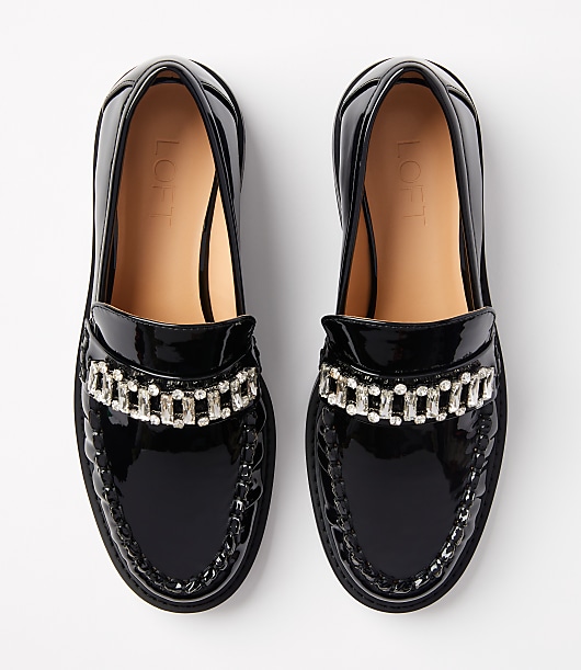 Sparkle Patent Penny Loafers