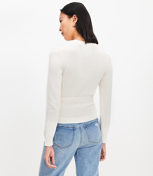 Layered Wrap Sweater
