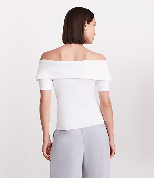 LOFT Versa Foldover Off The Shoulder Sweater
