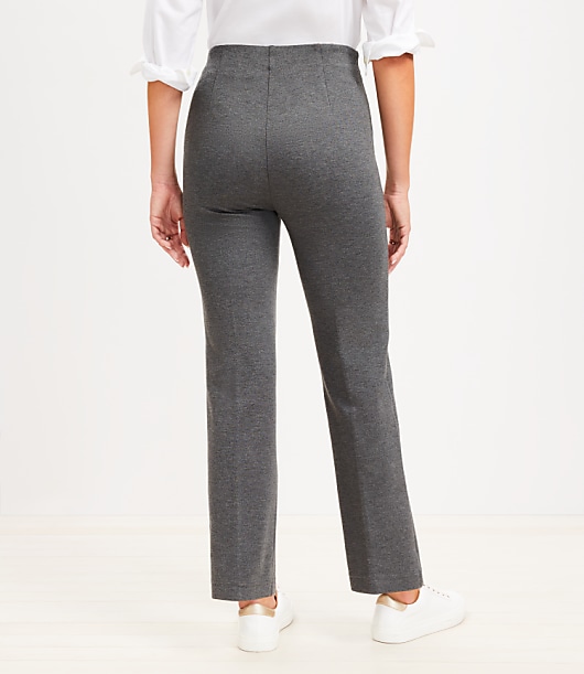 Heathered Ponte Straight Pants