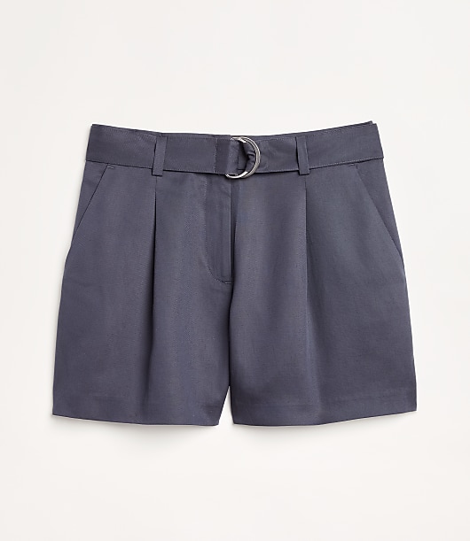 LOFT Versa Pure Spun Belted Shorts