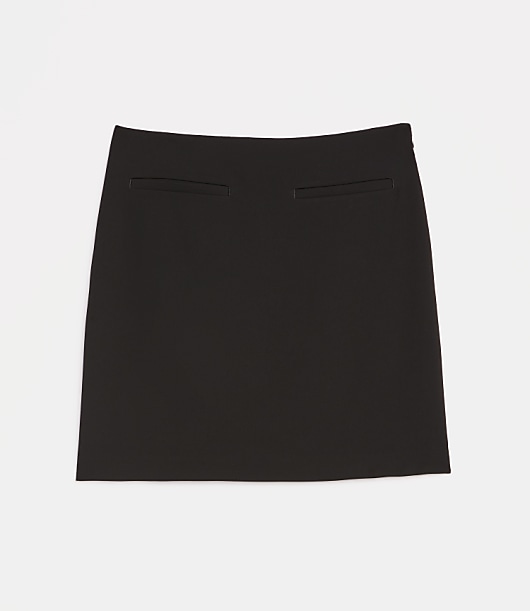 LOFT Versa Crepe Drape Mini Skirt