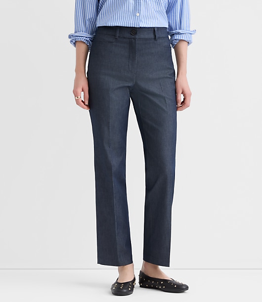 Tall Parker Straight Pants in Refined Denim