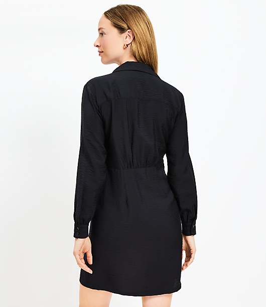 Dahlia Tie Front Mini Shirtdress