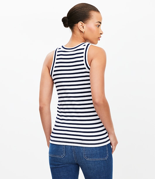 Stripe Perfect Ribbed Tank Top