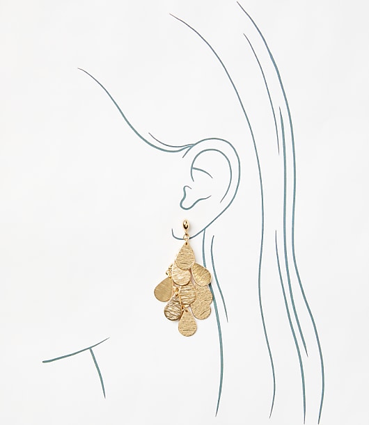 Metallic Chandelier Earrings