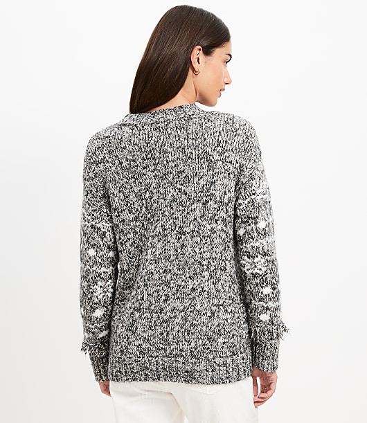 Polar Bear Fringe Sweater