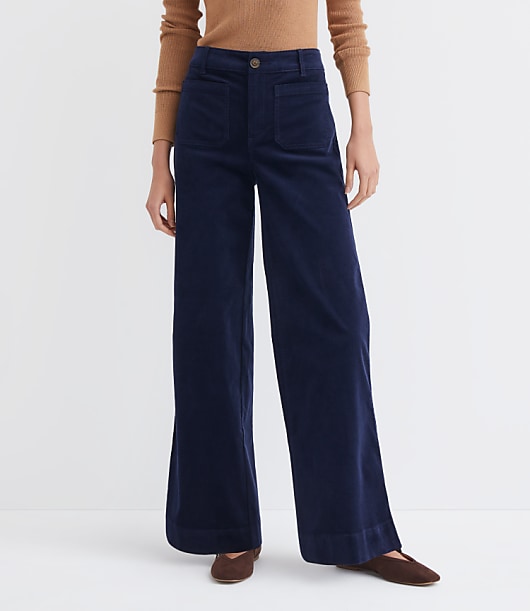 Tall Palmer Wide Leg Pants in Brushed Corduroy