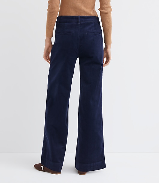 Tall Palmer Wide Leg Pants in Brushed Corduroy