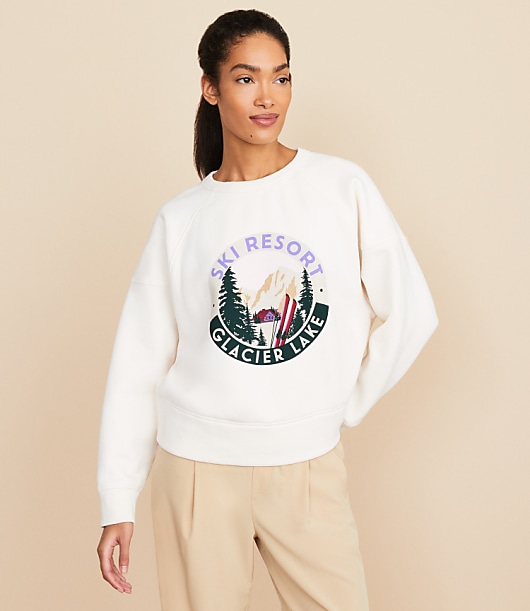Lou & Grey Ski Resort Heavy Fleece Sweatshirt