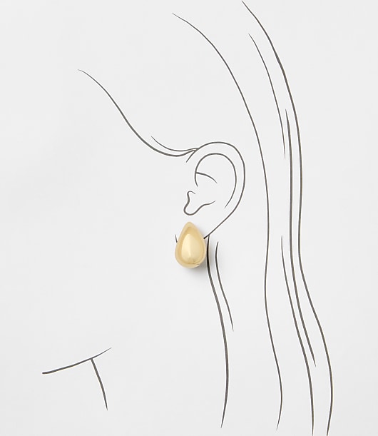 Modern Teardrop Stud Earrings