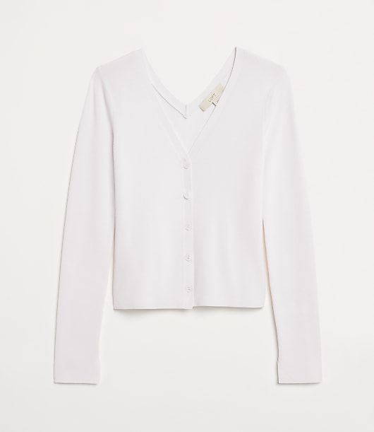 LOFT Versa V-Neck Cardigan Top