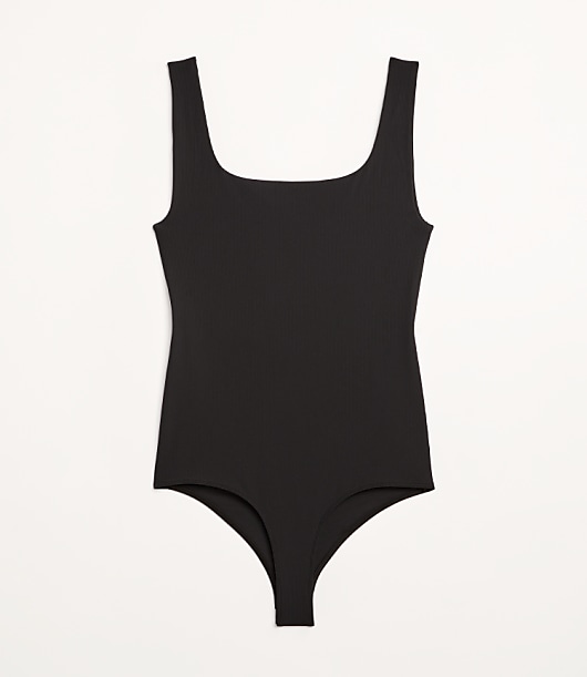 LOFT Versa Ribbed Square Neck Bodysuit