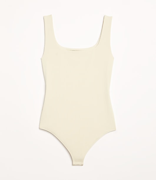 LOFT Versa Ribbed Square Neck Bodysuit