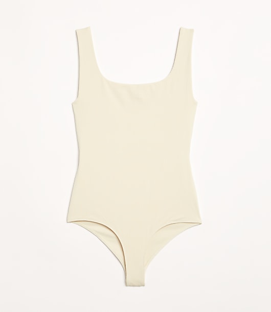 LOFT Versa Ribbed Square Neck Bodysuit