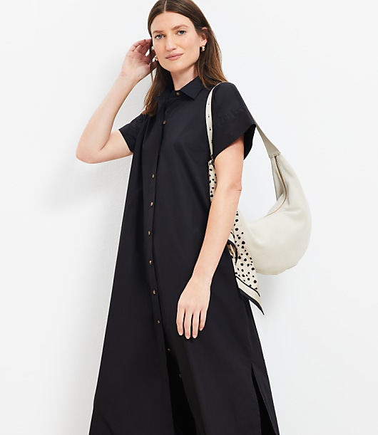 Poplin Maxi Pocket Shirtdress