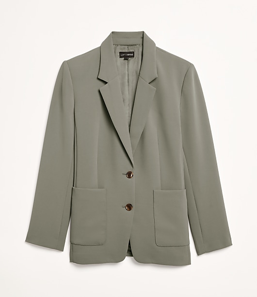 LOFT Versa Crepe Drape Oversized Blazer