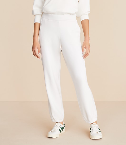 Lou & Grey Scubasoft Joggers - Whisper White