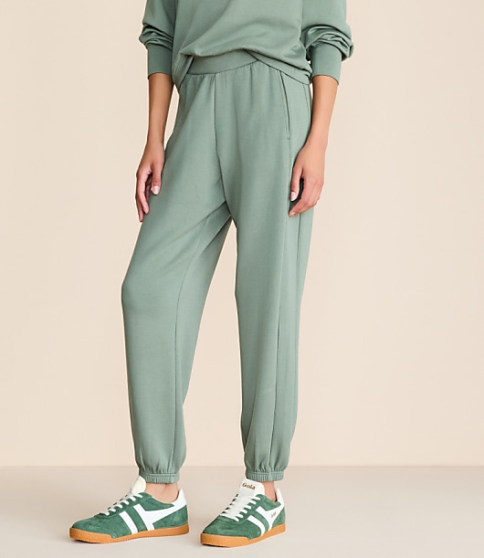 Lou & Grey Scubasoft Joggers - Eucalyptus Leaf