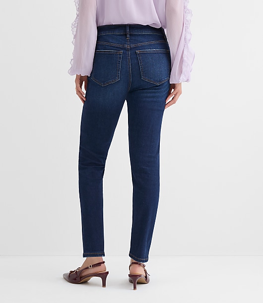 Tall Curvy Mid Rise Skinny Jeans in Vintage Dark Wash