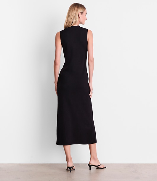LOFT Versa Sleeveless Mock Neck Midi Sweater Dress