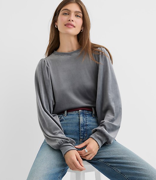 Velour Sweatshirt